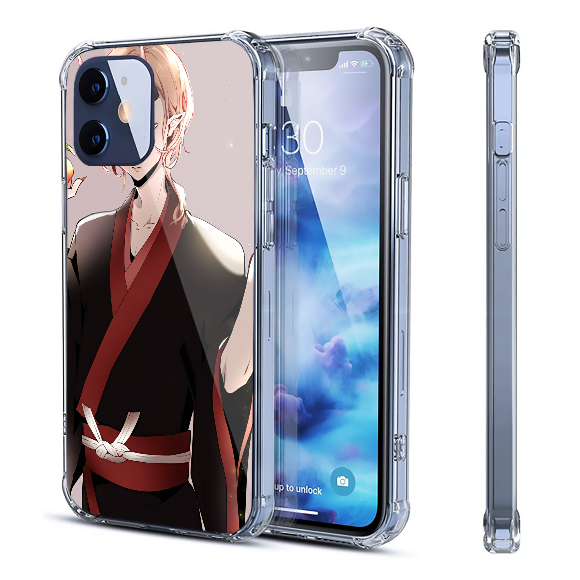 （画像用） 文豪ストレイドッグス Bungo Stray Dogs 【iPhone 12シリーズ対応】透明スマホケース（クリアソフトケース）